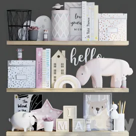 Decorative set for baby girl